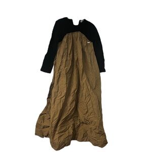 JP Kids girls sz 6 black ribbed tan cargo utility dress casual street fun